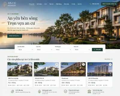 Website giới thiệu dự án An Cư Riverside