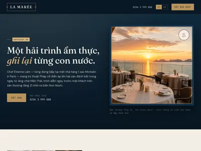 Nhà hàng hải sản cao cấp — Hải trình kể chuyện theo từng chặng