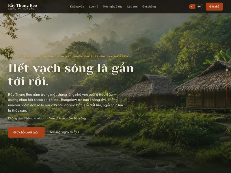 Farmstay ẩn mình trong rừng — Hành trình km theo tín hiệu sóng
