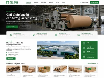 Website giới thiệu nhà máy Bao Bì Tân Tiến