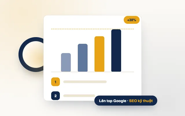 Minh hoạ dịch vụ SEO đưa website lên top Google