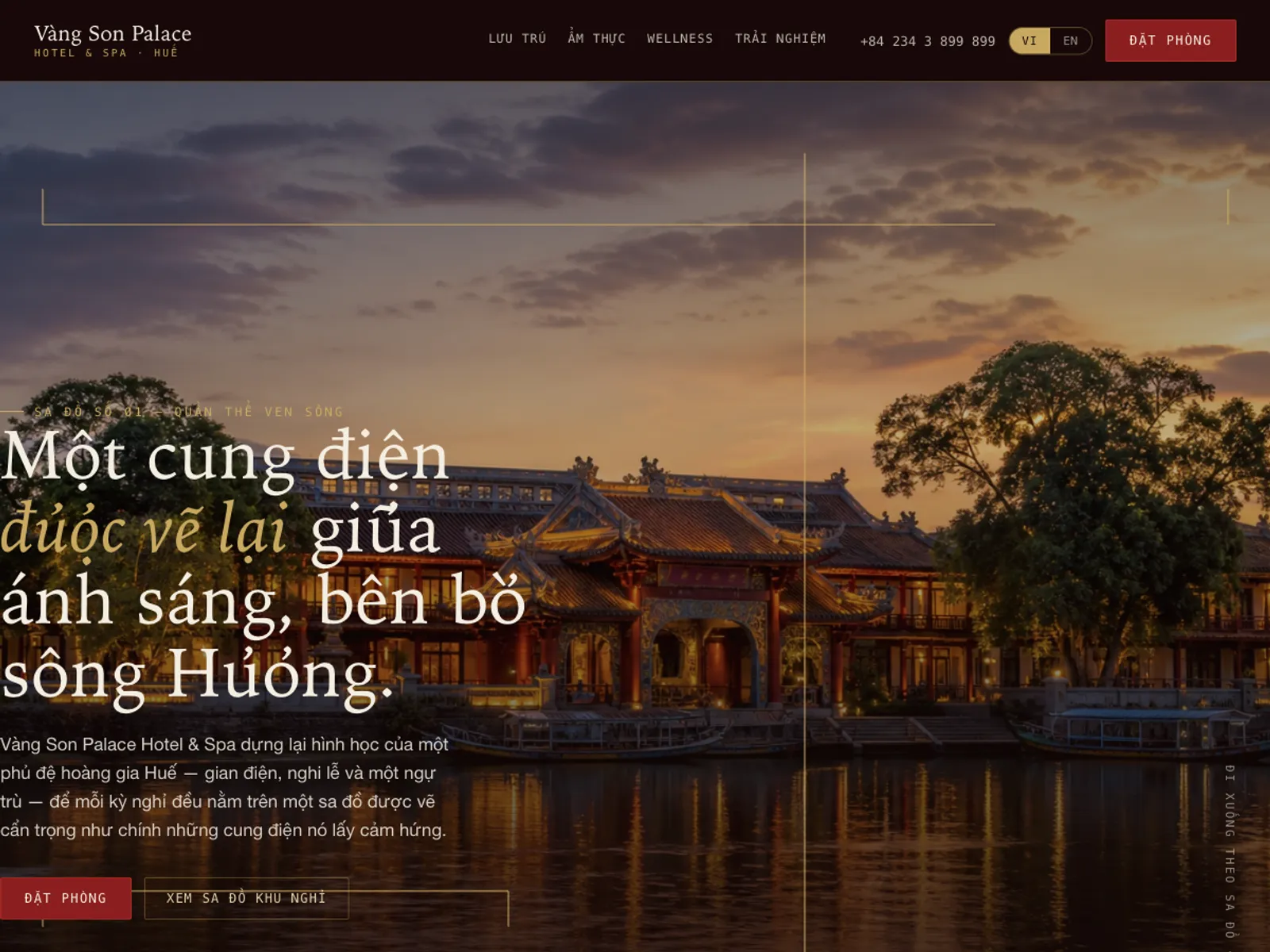 Khách sạn cung đình 5 sao — Sa đồ khu nghỉ, đặt phòng trực tiếp