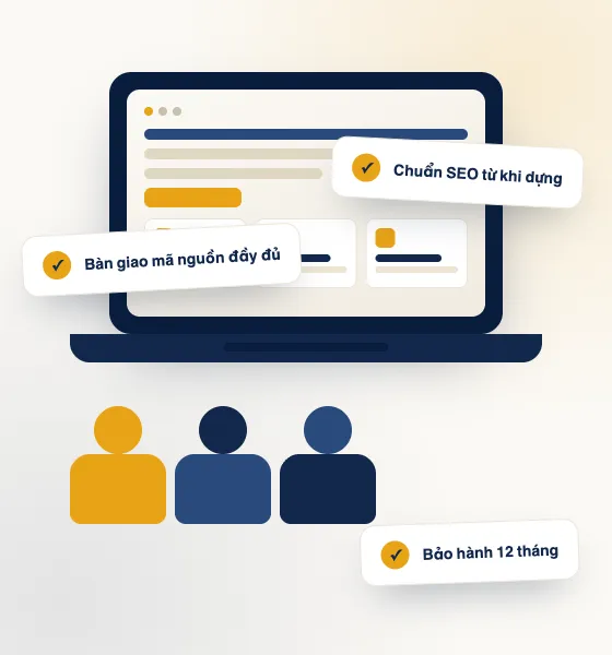 Đội ngũ Kiến Web cùng bàn giao website cho khách hàng